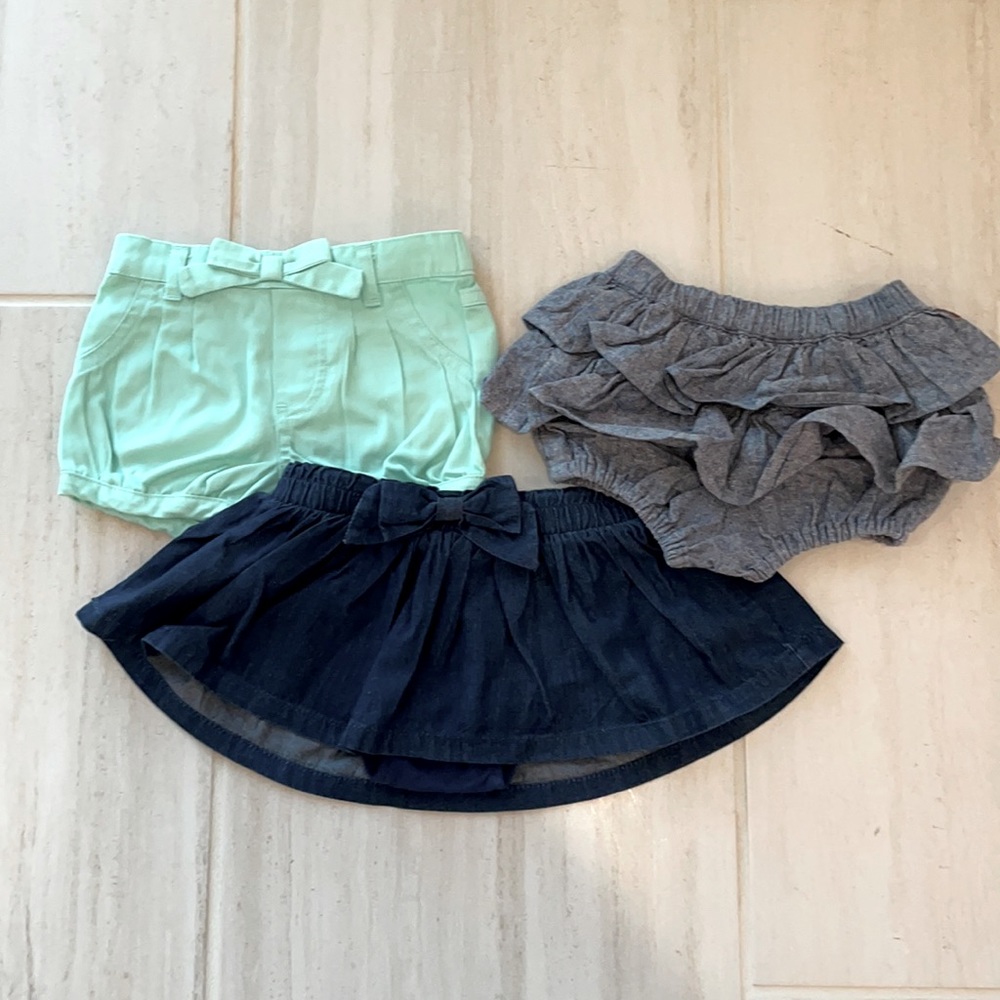 multiple shorts and skirt Set
